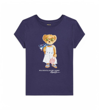 Polo Ralph Lauren T-shirt med marinbl bjrnpolotrja