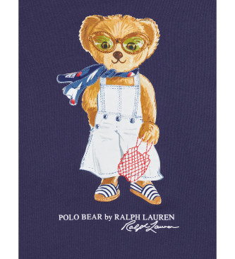 Polo Ralph Lauren T-shirt med marinbl bjrnpolotrja