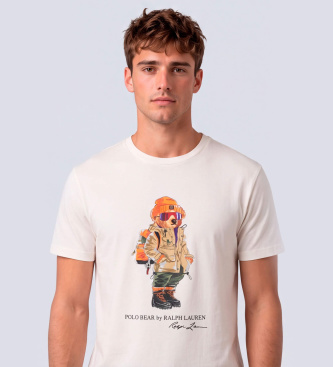 Polo Ralph Lauren White Polo Bear T-shirt