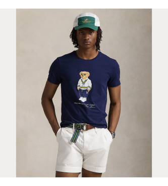 Polo Ralph Lauren Navy bear slim fit t-shirt