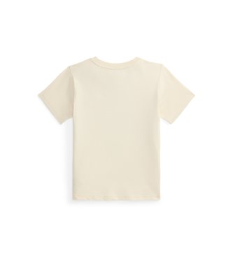 Polo Ralph Lauren Bomba?na majica z motivom Polo Bear v be? barvi