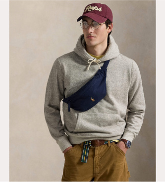Polo Ralph Lauren Bæltetaske Canvas marineblå