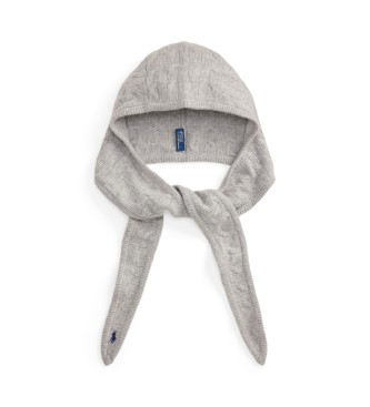 Polo Ralph Lauren Cappuccio in lana e cashmere grigio