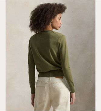Polo Ralph Lauren Cardigan lungo verde