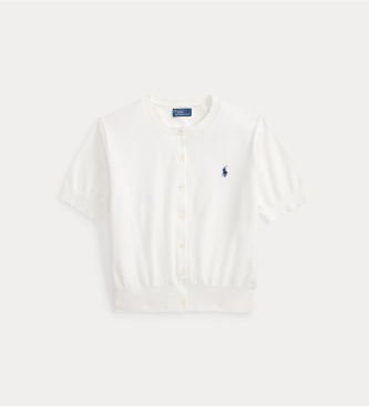 Polo Ralph Lauren Rokav puloverja bele barve