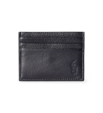 Polo Ralph Lauren Cartera de piel Pebbled negro