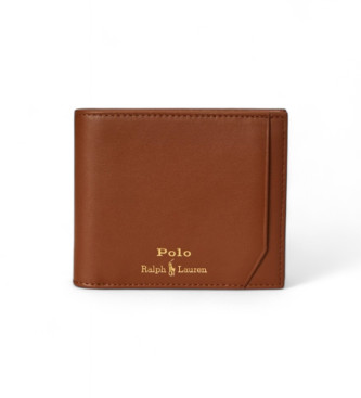 Polo Ralph Lauren Portafoglio 3 in 1 in morbida pelle marrone