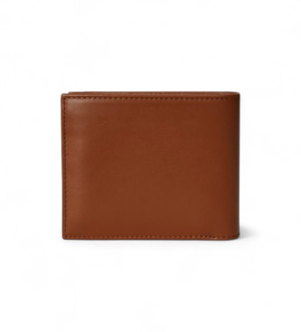 Polo Ralph Lauren Portafoglio 3 in 1 in morbida pelle marrone