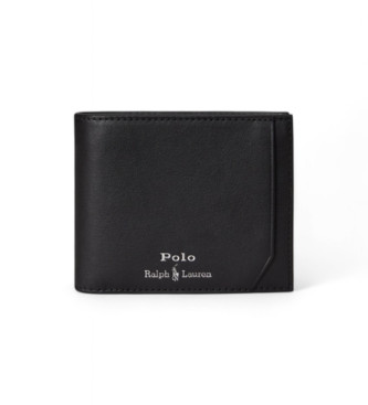 Polo Ralph Lauren Portafoglio 3 in 1 in morbida pelle nera