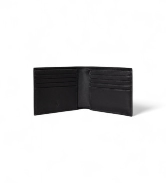 Polo Ralph Lauren Portafoglio 3 in 1 in morbida pelle nera