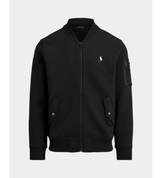 Polo Ralph Lauren Casaco bomber preto de malha dupla