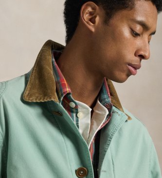 Polo Ralph Lauren Grüne Segeltuchjacke