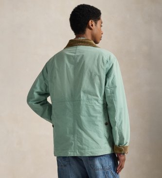 Polo Ralph Lauren Grüne Segeltuchjacke