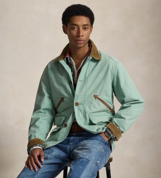 Polo Ralph Lauren Grüne Segeltuchjacke