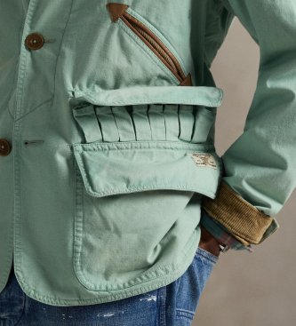Polo Ralph Lauren Grüne Segeltuchjacke