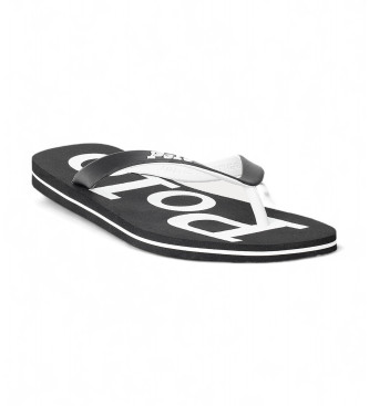 Polo Ralph Lauren Flip Flops mit Bolt Logo schwarz