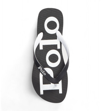 Polo Ralph Lauren Flip Flops mit Bolt Logo schwarz