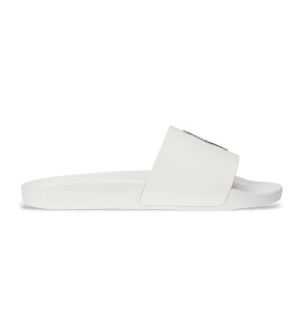 Polo Ralph Lauren Witte teenslippers met logo