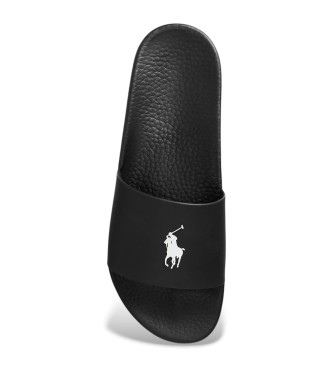 Polo Ralph Lauren Teenslippers Handtekening zwart