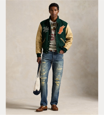 Polo Ralph Lauren Chaqeuta Varsity verde