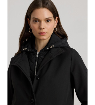 Lauren Ralph Lauren Steppjacke mit marineblauer Kapuze und Weste