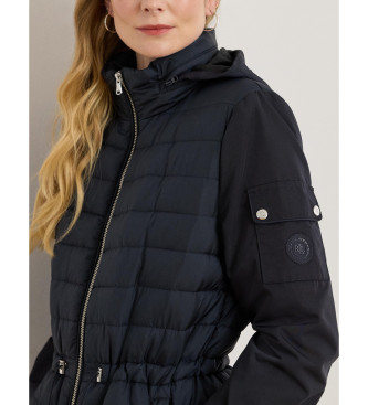 Lauren Ralph Lauren Steppjacke mit marineblauem Trichterkragen