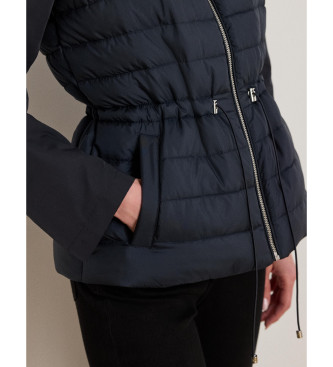 Lauren Ralph Lauren Steppjacke mit marineblauem Trichterkragen