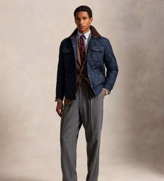 Polo Ralph Lauren Giacca trapuntata blu navy di Beaton