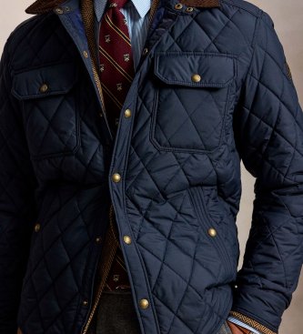 Polo Ralph Lauren Giacca trapuntata blu navy di Beaton