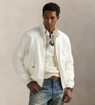 Polo Ralph Lauren Bedfordjacka i vitt chino-tyg