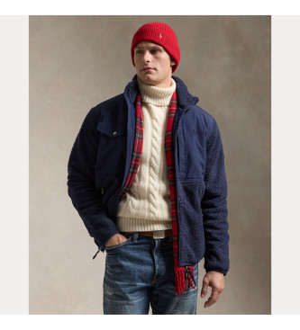 Polo Ralph Lauren Giubbotto in shearling blu scuro