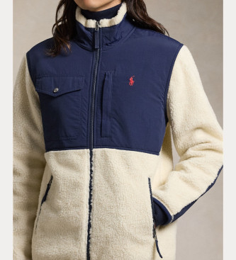 Polo Ralph Lauren Borreguito jakke navy, beige