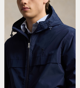 Polo Ralph Lauren Jacket with hood and zip navy