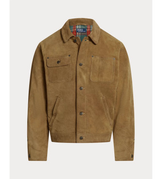 Polo Ralph Lauren Chaqueta de ante marr�n