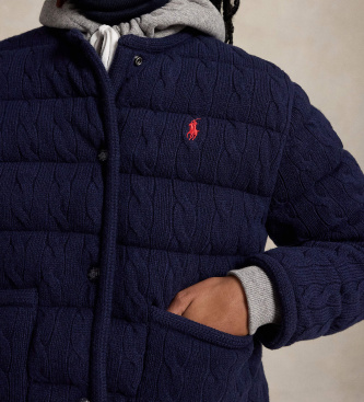 Polo Ralph Lauren Giacca di lana e cachemire con bottoni blu navy