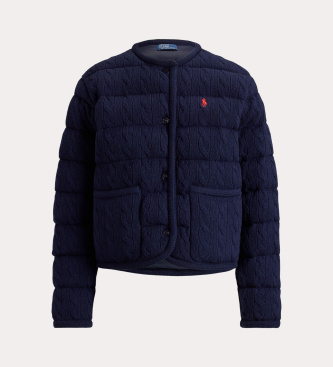 Polo Ralph Lauren Giacca di lana e cachemire con bottoni blu navy