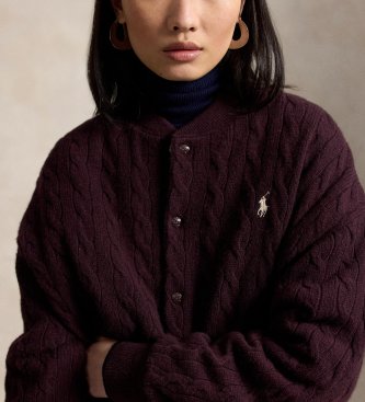 Polo Ralph Lauren Burgundy Wool and Cashmere Jacket