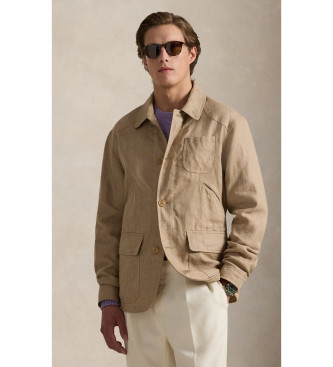 Polo Ralph Lauren Leinenjacke Herringbone beige