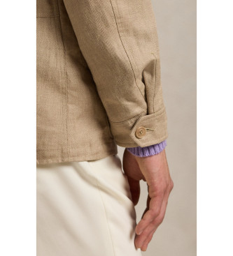 Polo Ralph Lauren Leinenjacke Herringbone beige