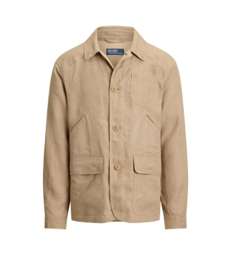 Polo Ralph Lauren Leinenjacke Herringbone beige