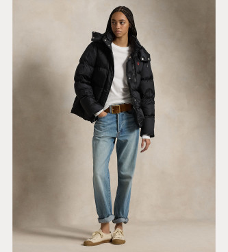 Polo Ralph Lauren Wasserabweisende gesteppte Daunenjacke schwarz