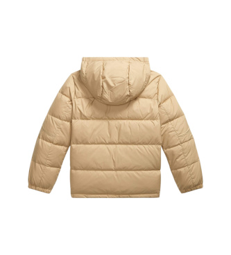 Polo Ralph Lauren Gorham beige hooded down jacket