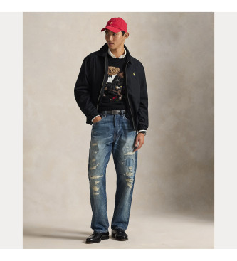 Polo Ralph Lauren Popeline-Jacke schwarz