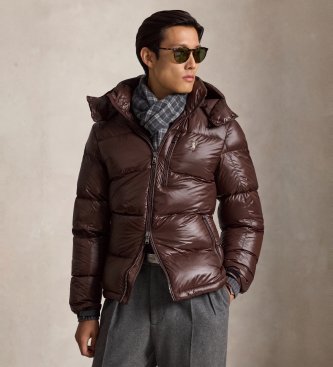 Polo Ralph Lauren Shiny brown down Gorham jacket