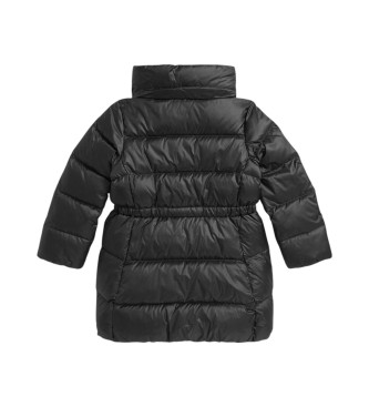 Polo Ralph Lauren Long blue hooded down jacket with hood