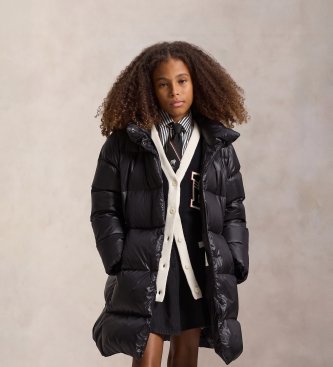 Polo Ralph Lauren Long hooded down jacket with hood