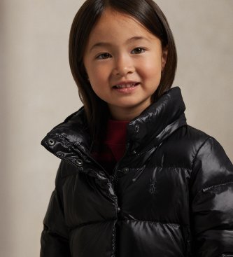 Polo Ralph Lauren Longue doudoune bleue à capuche