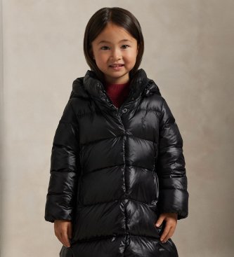 Polo Ralph Lauren Longue doudoune bleue à capuche
