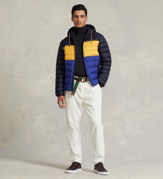 Polo Ralph Lauren Giacca impacchettabile blu navy a tenuta idraulica