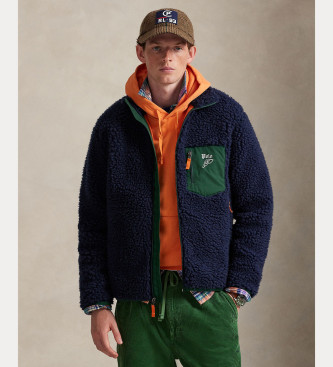 Polo Ralph Lauren Casaco polar com logtipo azul-marinho